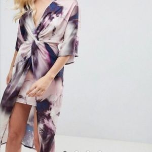 ASOS | knot front kimono sleeve dress NWT (6)